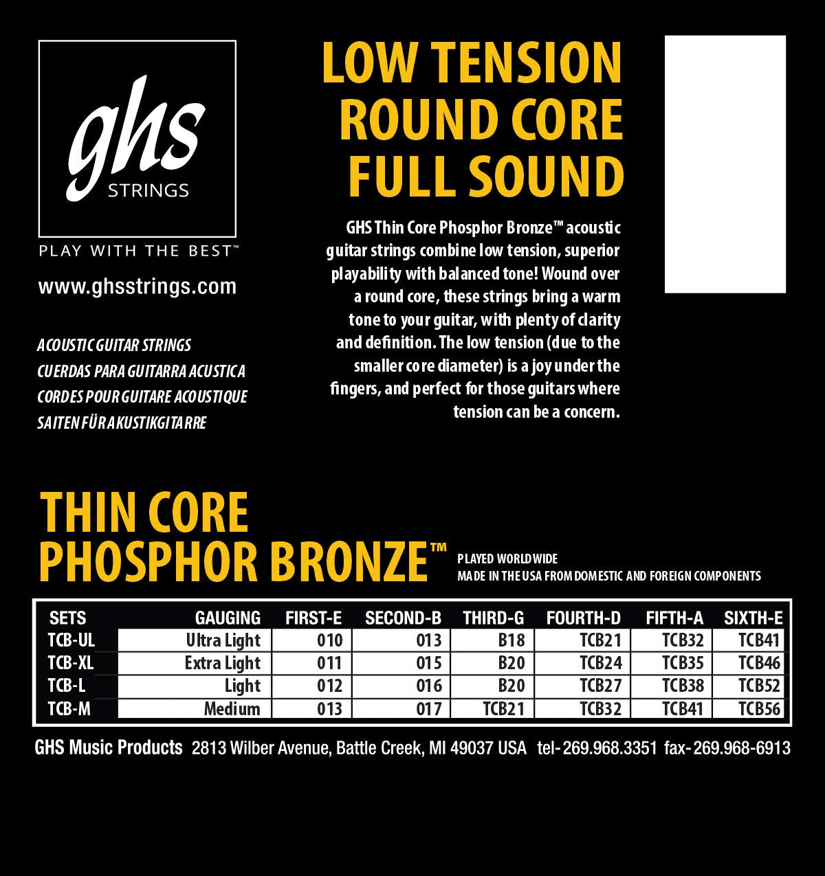 GHS Phosphor Bronze