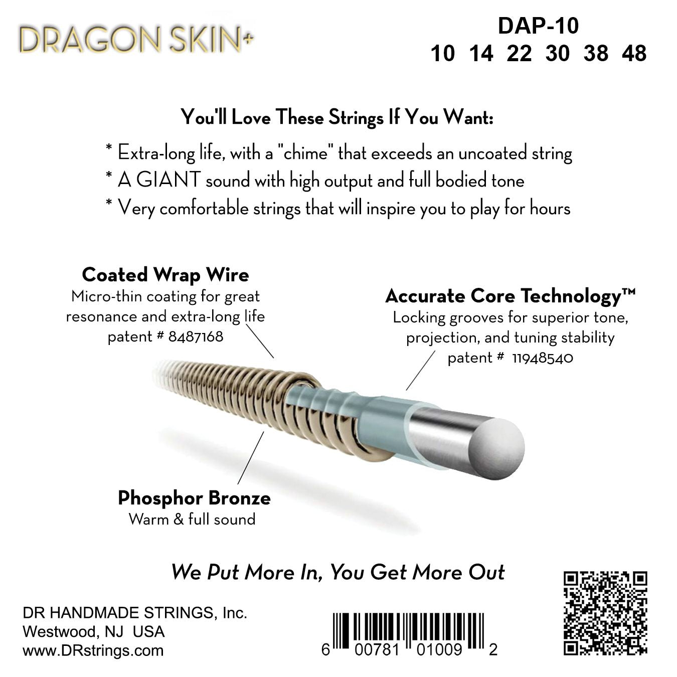 Dragon Skin Acoustic String 2 Sets