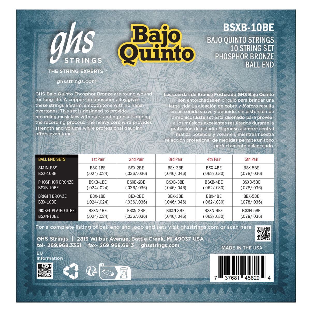 GHS Bajoquinto String