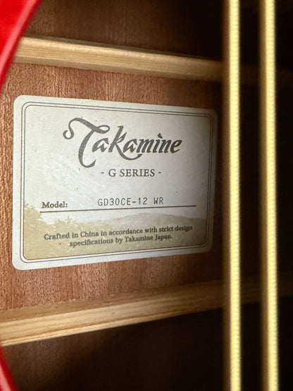 Takamine Gd30ce-12 RW Custom