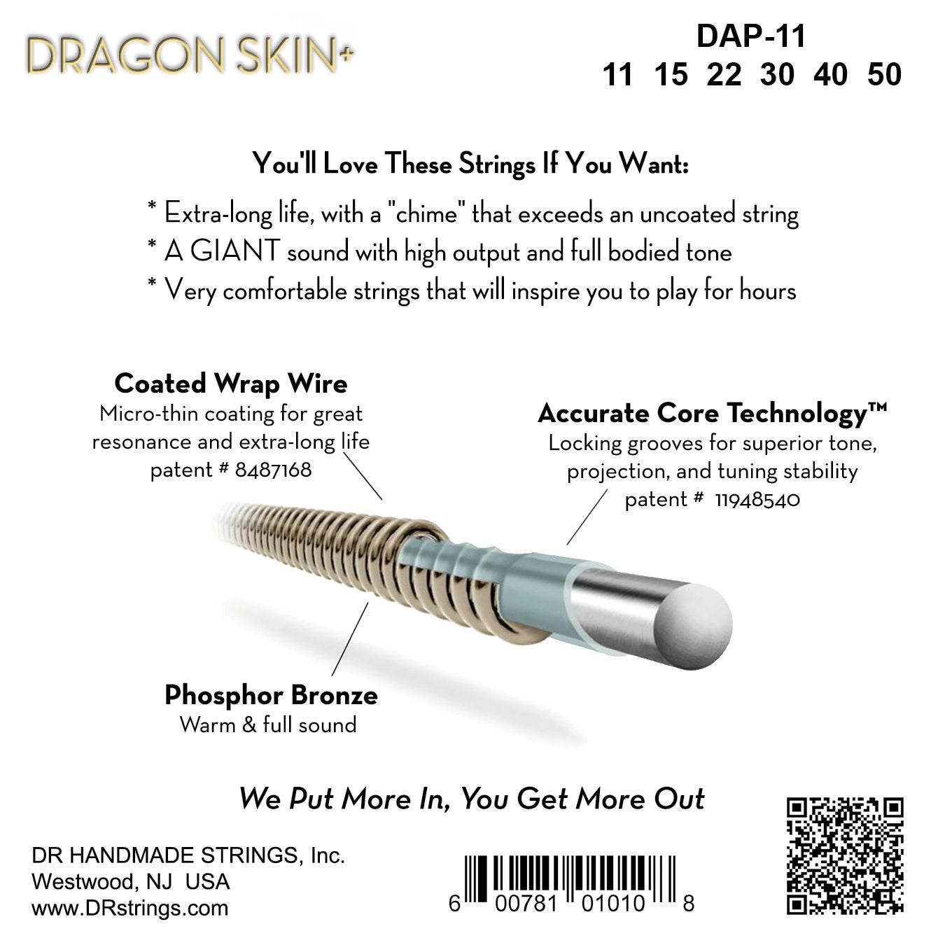 Dragon Skin Acoustic String 2 Sets