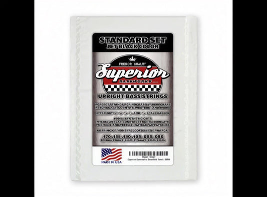 Jet Black Superior Bass Works Strings